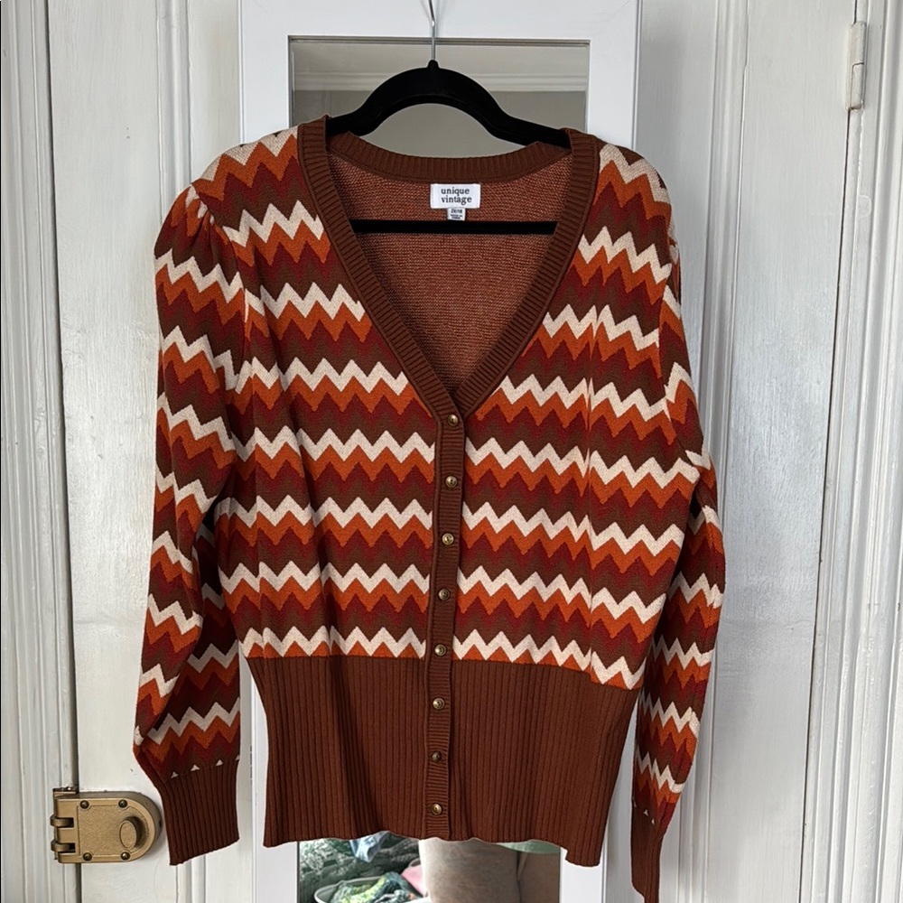 NWOT Vintage Chevron Sweater